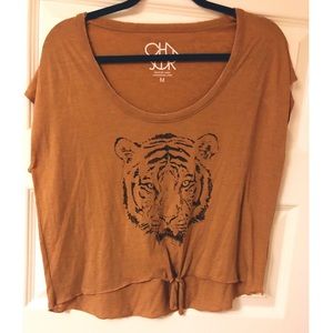 Gold tiger tee